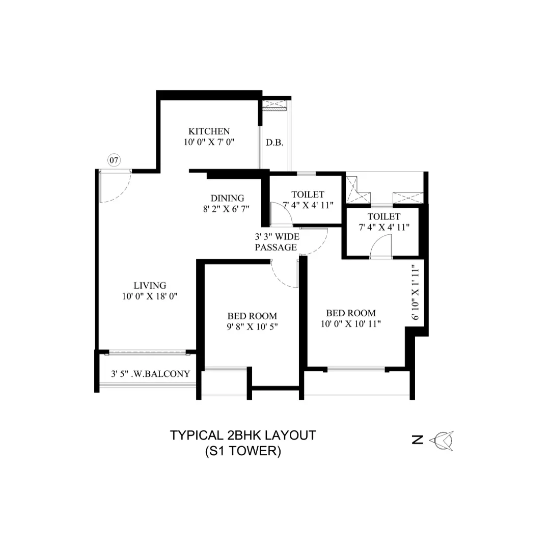 floorplan 2bhk